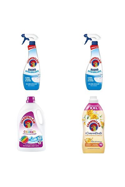 Chanteclair Set 4 Chanteclair: 2x Anticalcar Stralucire, 1x Detergent Color, ...