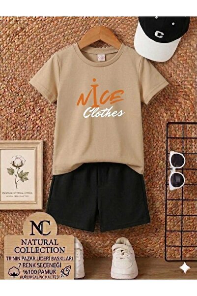 Nice Clothes ΚΑΛΟΚΑΙΡΙΝΟ ΠΑΙΔΙΚΟ ΣΕΤ ΜΠΛΟΥΖΑΚΙ-ΣΟΡΤΣ UNISEX (ΠΟΡΤΟΚΑΛΙ ΛΕΥΚΟ)