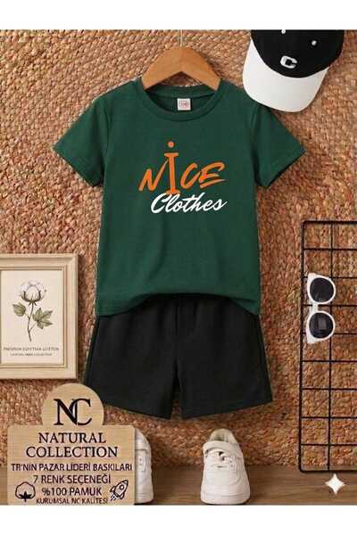 Nice Clothes ΚΑΛΟΚΑΙΡΙΝΟ ΠΑΙΔΙΚΟ ΣΕΤ ΜΠΛΟΥΖΑΚΙ-ΣΟΡΤΣ UNISEX (ΠΟΡΤΟΚΑΛΙ ΛΕΥΚΟ)