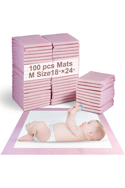 NEXIFY 100 Pieces Baby Disposable Changing Mats,Waterproof Baby Changing Pads...