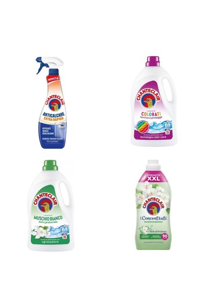 Chanteclair Set 4 Chanteclair: 1x Anticalcar Rapid, 1x Detergent Color, 1x De...