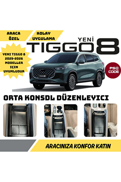 psa code YENİ TİGGO 8 ORTA KONSOL DÜZENLEYİCİ-ORGANİZER