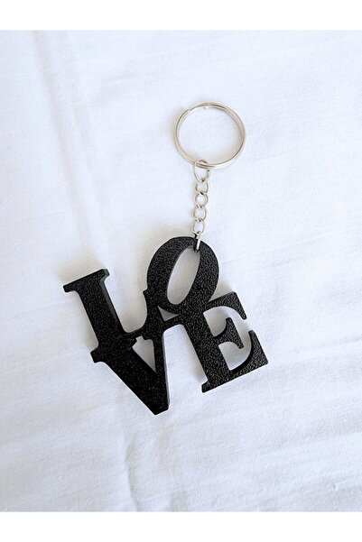 rmys Love Written Keychain - Black