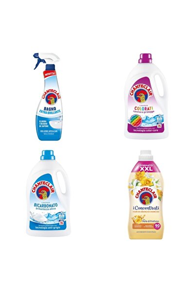 Chanteclair Set 4 Chanteclair: 1x Anticalcar Stralucire, 1x Detergent Color, ...