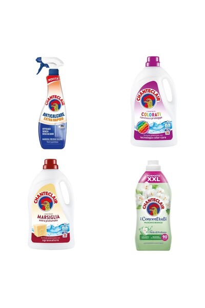 Chanteclair Set 4 Chanteclair: 1x Anticalcar Rapid, 1x Detergent Color, 1x De...