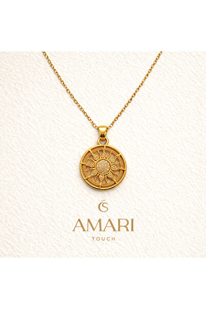Amari Zodiac Güneş Çemberi Kolye