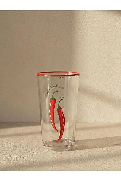 LC Waikiki Mixed Pepper Printed Glass Water Cup 570 ml (S6)