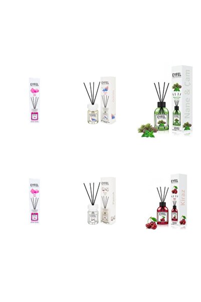 Eyfel Set 6 Eyfel: 2x Bubble gum, 1x Orhidee, 1x Pin si menta, 1x Bumbac, 1x ...