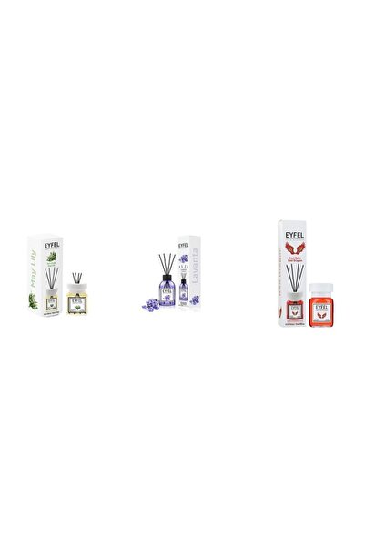 Eyfel Set 3 Eyfel: 1x Lacramioare, 1x Lavanda, 1x Red dragon