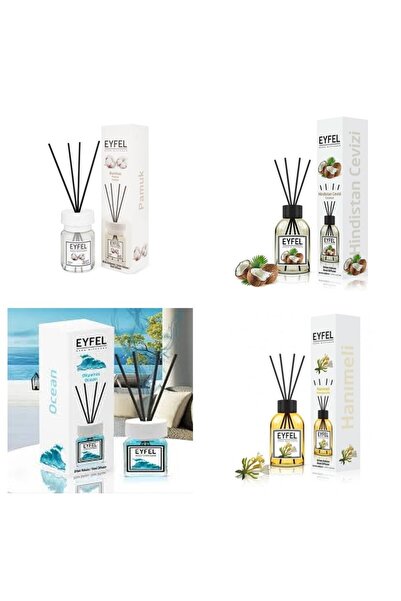 Eyfel Set 4 Eyfel: 1x Bumbac, 1x Nuca de cocos, 1x Ocean, 1x Mana maicii domn...