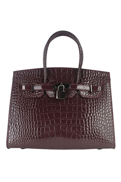 Generic Luxury Design Shiny Crocodile Pattern Handbag for Women, High-Quality...