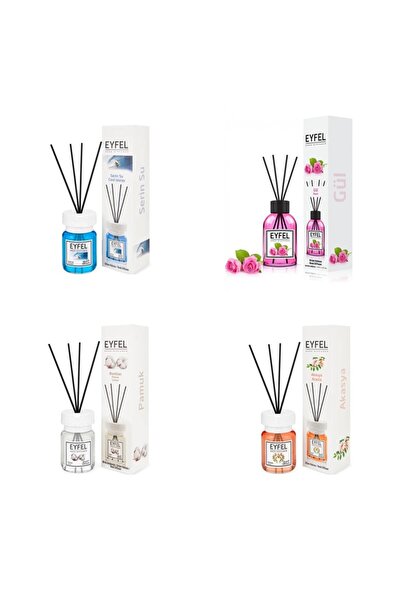 Eyfel Set 4 Eyfel: 1x Cool water, 1x Trandafir, 1x Bumbac, 1x Acacia