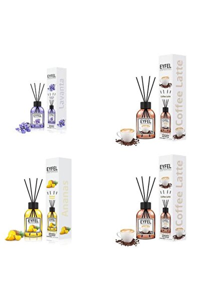 Eyfel Set 4 Eyfel: 1x Lavanda, 2x Cafea, 1x Ananas