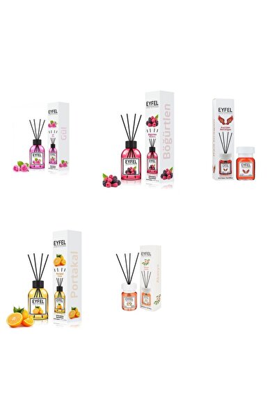 Eyfel Set 5 Eyfel: 1x Trandafir, 1x Fructe de padure, 1x Red dragon, 1x Porto...
