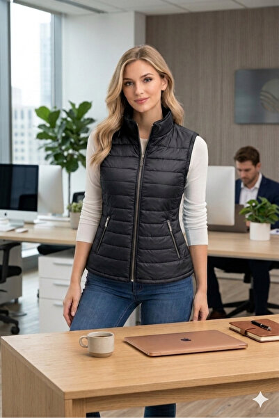 HeviStor Γυναικείο Γιλέκο Φουσκωτό Γιλέκο Ύφασμα ποιότητας Α εσωτερικά και Με...