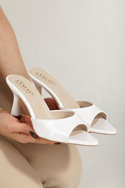 Rabensa Γυναικεία Σανδάλια Παντόφλες με Μυτερή Μύτη και Λεπτό Τακούνι 9 εκ.