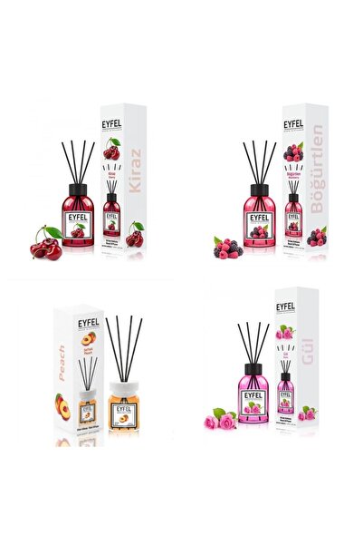 Eyfel Set 4 Eyfel: 1x Cirese, 1x Fructe de padure, 1x Piersica, 1x Trandafir