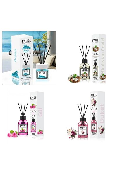 Eyfel Set 4 Eyfel: 1x Ocean, 1x Nuca de cocos, 1x Trandafir, 1x Bouquet
