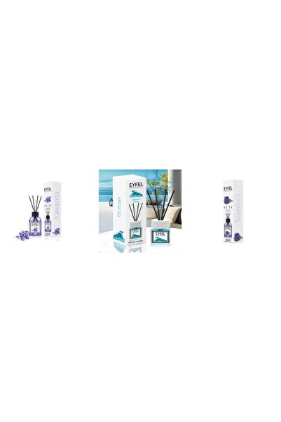 Eyfel Set 3 Eyfel: 1x Lavanda, 1x Ocean, 1x Zambile