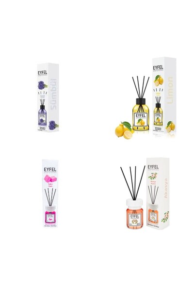 Eyfel Set 4 Eyfel: 1x Zambile, 1x Lamaie, 1x Bubble gum, 1x Acacia