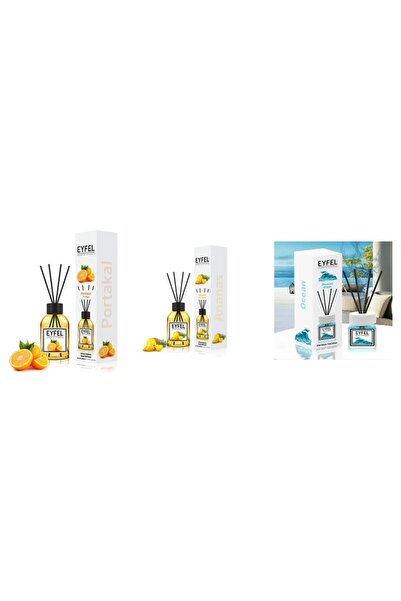 Eyfel Set 3 Eyfel: 1x Portocala, 1x Ananas, 1x Ocean