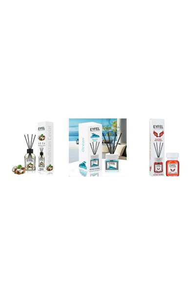 Eyfel Set 3 Eyfel: 1x Nuca de cocos, 1x Ocean, 1x Red dragon