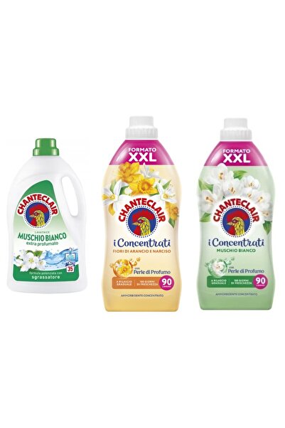 Chanteclair Set 3 Chanteclair: 1x White Musk Detergent, 1x Orange Conditioner...