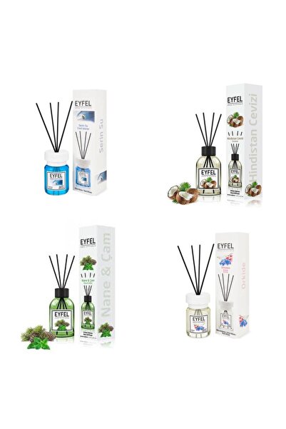 Eyfel Set 4 Eyfel: 1x Cool water, 1x Nuca de cocos, 1x Pin si menta, 1x Orhidee