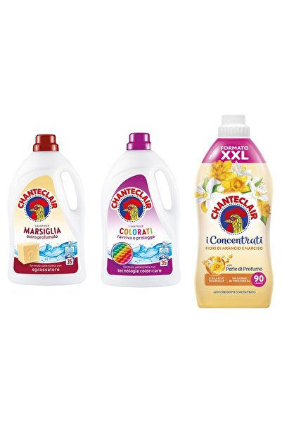 Chanteclair Set 3 Chanteclair: 1x Marseille Detergent, 1x Color Detergent, 1x...
