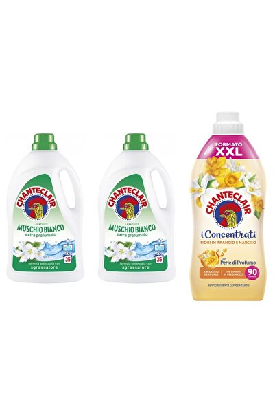 Chanteclair Set 3 Chanteclair: 2x Detergent Mosc Alb, 1x Balsam Portocale
