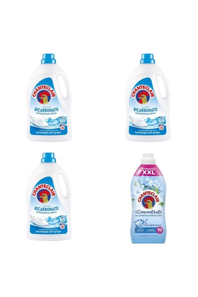 Chanteclair Set 4 Chanteclair: 3x Bicarbonate Detergent, 1x Marine Conditioner