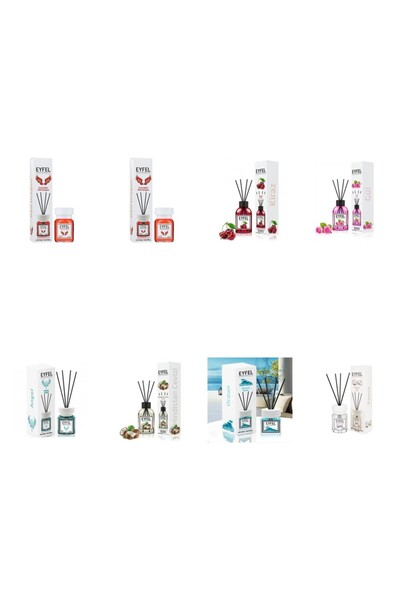 Eyfel Set 8 Eyfel: 2x Red dragon, 1x Cirese, 1x Trandafir, 1x Angel, 1x Nuca ...