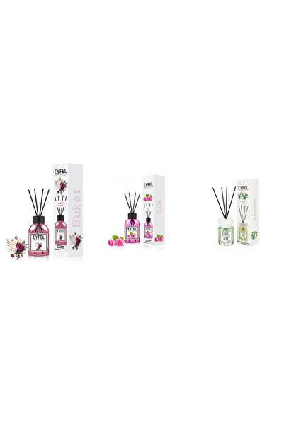 Eyfel Set 3 Eyfel: 1x Bouquet, 1x Trandafir, 1x Iasomie