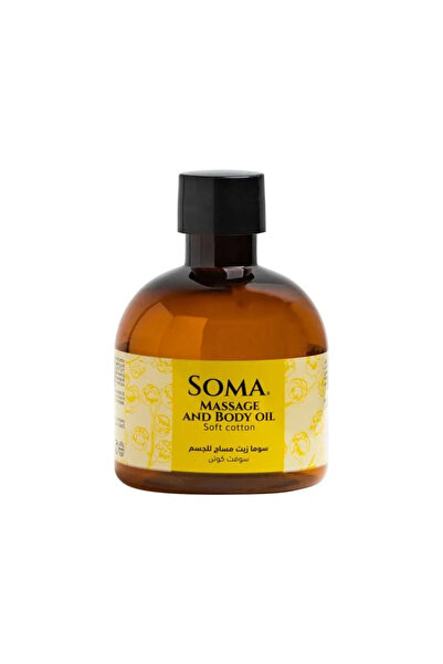 Soma سوما زيت مساج للجسم برائحة القطن الناعم (سوفت قطن) - 170 مل
