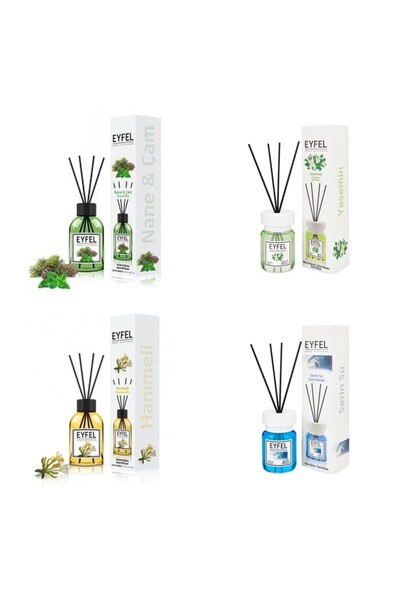 Eyfel Set 4 Eyfel: 1x Pin si menta, 1x Iasomie, 1x Mana maicii domnului, 1x C...