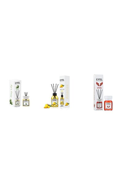 Eyfel Set 3 Eyfel: 1x Lacramioare, 1x Ananas, 1x Red dragon