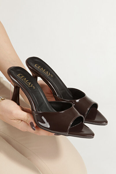 Rabensa Γυναικεία Σανδάλια Παντόφλες με Μυτερή Μύτη και Λεπτό Τακούνι 9 εκ.