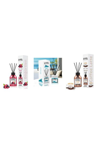 Eyfel Set 3 Eyfel: 1x Fructe de padure, 1x Ocean, 1x Cafea