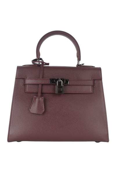 Generic Women's Fashion Design Handbag, Luxurious Burgundy Color Material, Si...
