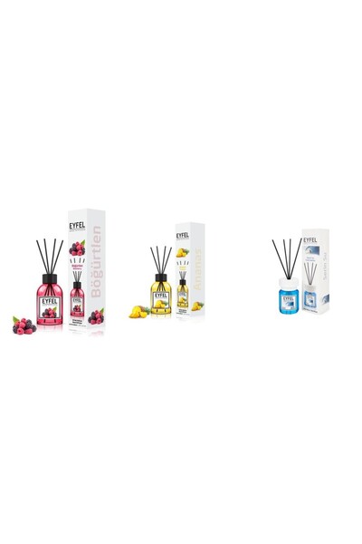 Eyfel Set 3 Eyfel: 1x Fructe de padure, 1x Ananas, 1x Cool water