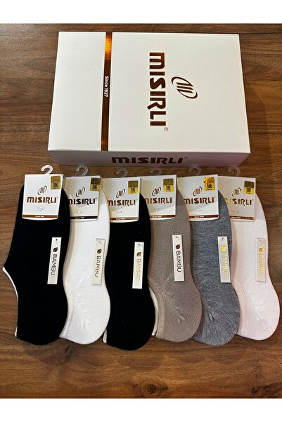 Mısırlı Γυναικείες αόρατες κάλτσες από μπαμπού χωρίς ραφές, σε συσκευασία 6 τ...