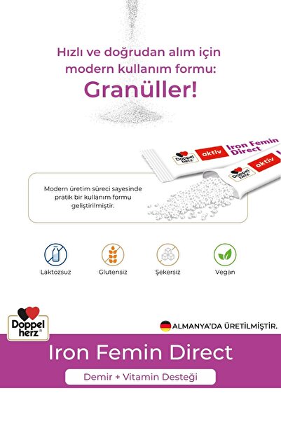 doppel herz Aktiv Iron Femin Direct 20 Saşe
