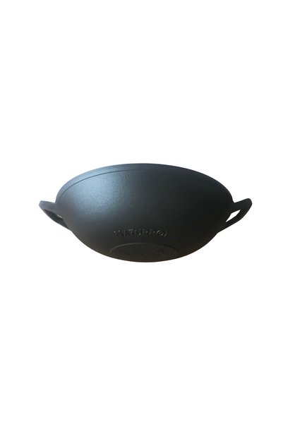 Naturpot Cast Iron Grilling Pan Uncoated Real Cast Iron Deep 34 cm