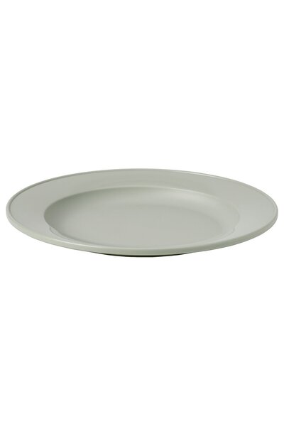 IKEA SIMKRABBA Side plate, plastic/green-grey, 21 cm