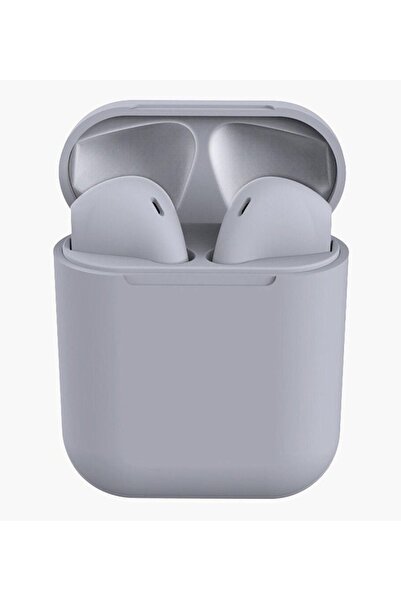 BUKREM STORE i12 TWS Bluetooth 5.1 Dokunmatik Kulak İçi Kulaklık Gri