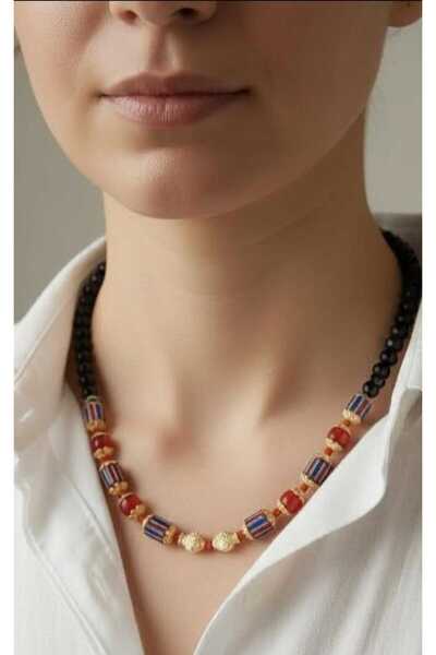 URBAN BOLD Murano Glass Bead Necklace