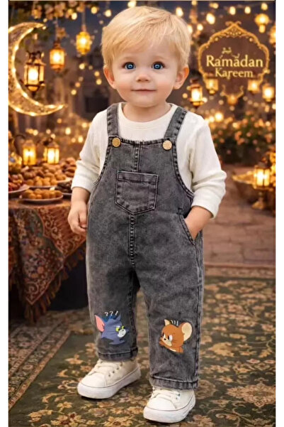 miyrem 6-18 Months Badili Denim Overalls Baby Set