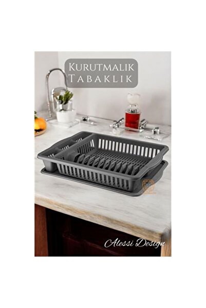 ModaCar Bulaşık Durulama Sepeti Tabaklık Bulaşık Kurutmalık GRİ Alessi 715437