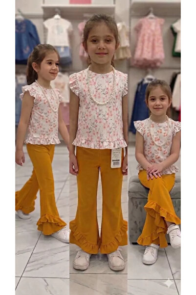 miyrem 6-7-8 Years Old Full Lycra Children's Set with Necklace