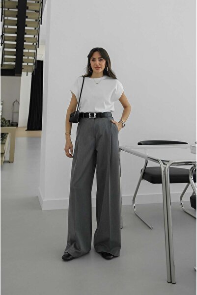 Havoş Γκρι παντελόνι Nakoa με τσέπες